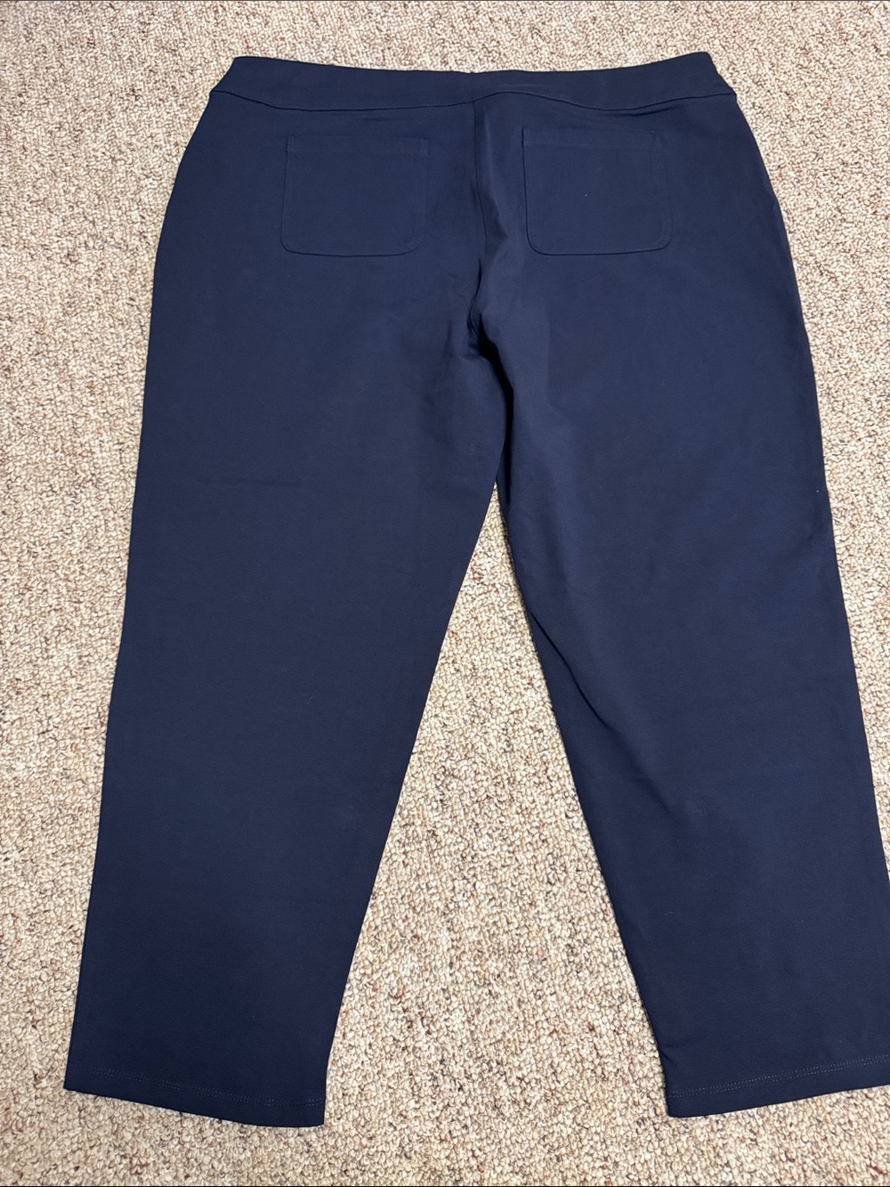 Susan Graver Weekend Deep Navy Pull-On Knit Pants - Picture 5 of 5